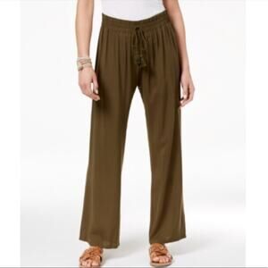 Be Bop Pants Palazzo Green Pull On